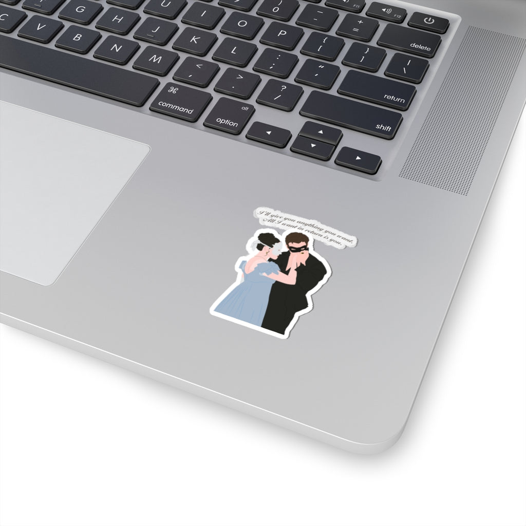 I'll Give You Anything You Want Benedict & Sophie Masquerade Ball Bridgerton Netflix Sticker