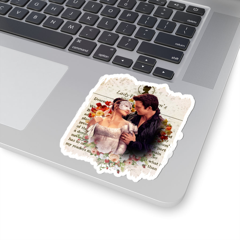 Benedict Bridgerton & The Lady In Silver Sophie Baek Lady Whistledown Society Papers Netflix Sticker