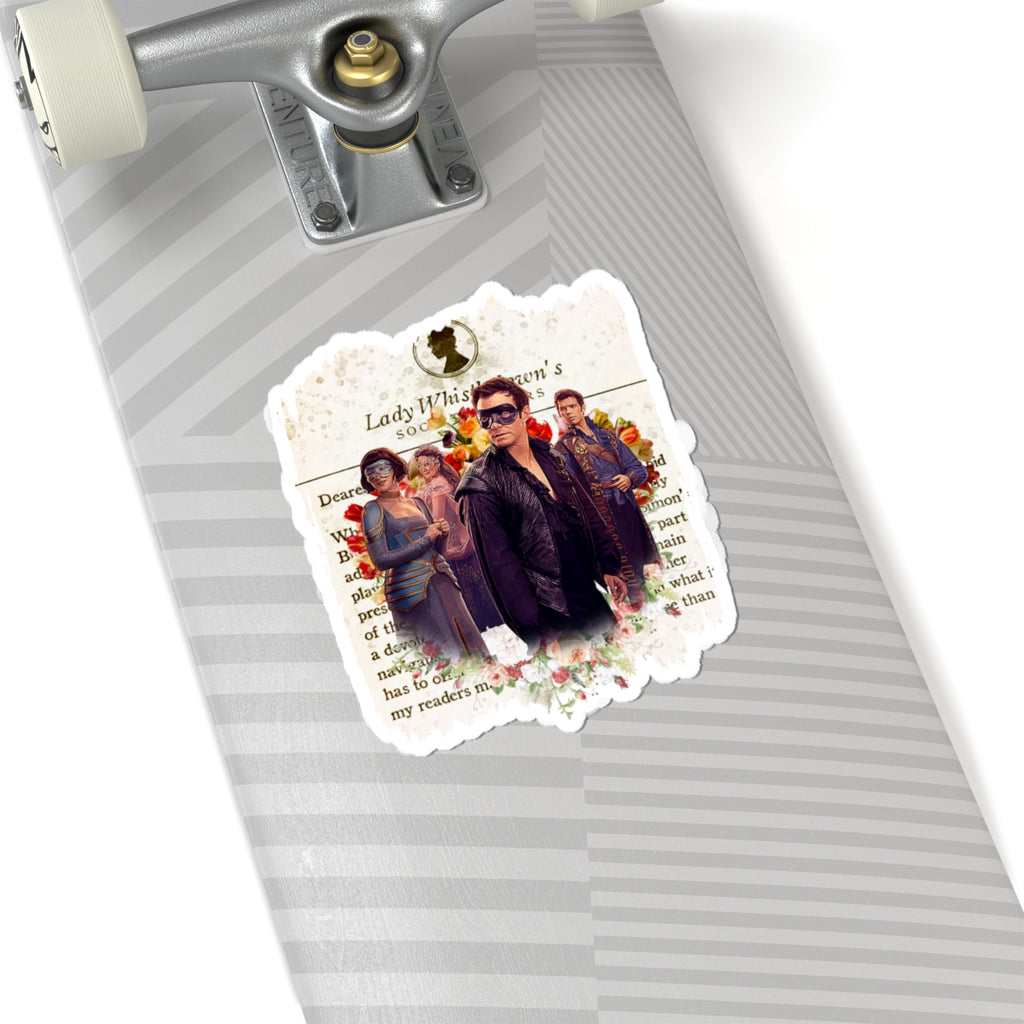 The Bridgertons Masquerade Ball Lady Whistledown Society Papers Netflix Sticker