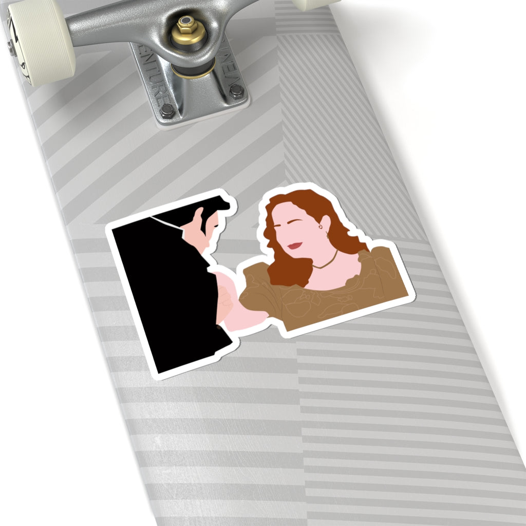 Colin & Pen Hand Kiss Bridgerton Netflix Sticker