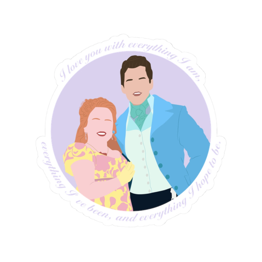 I Love You With Everything I Am Colin Penelope Bridgerton Netflix Sticker