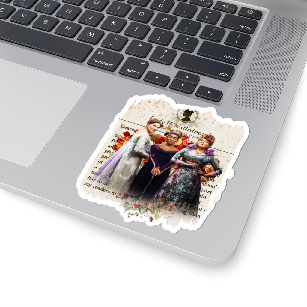 Lady Danbury, Violet Bridgerton, Portia Featherington Lady Whistledown Society Papers Netflix Sticker