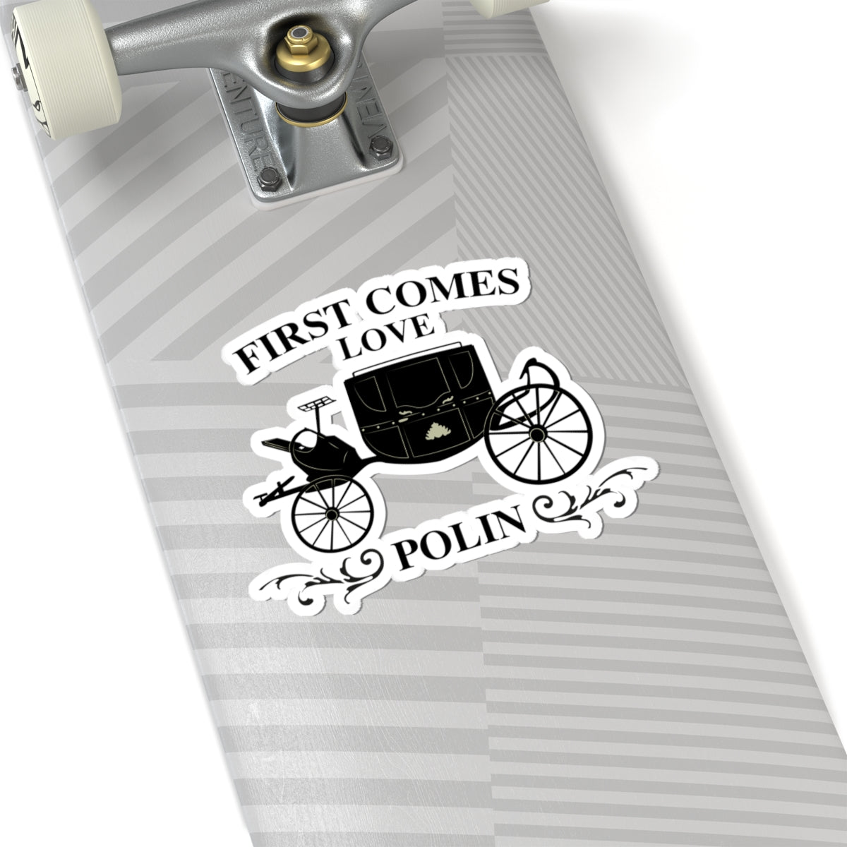 First Comes Love Polin Carriage Bridgerton Netflix Sticker