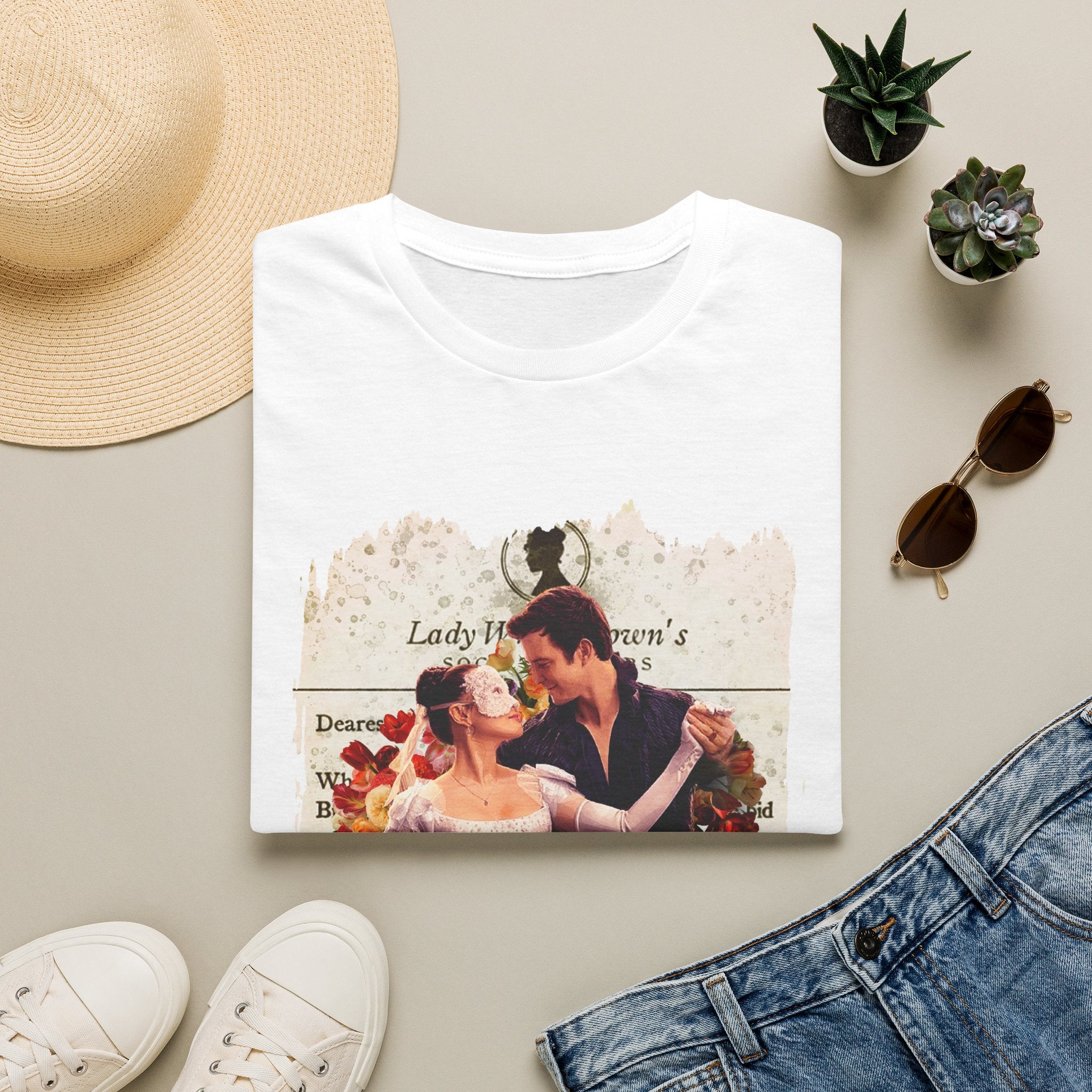 Benedict Bridgerton & Sophie Baek Lady In Silver Lady Whistledown Society Papers Netflix T-Shirt