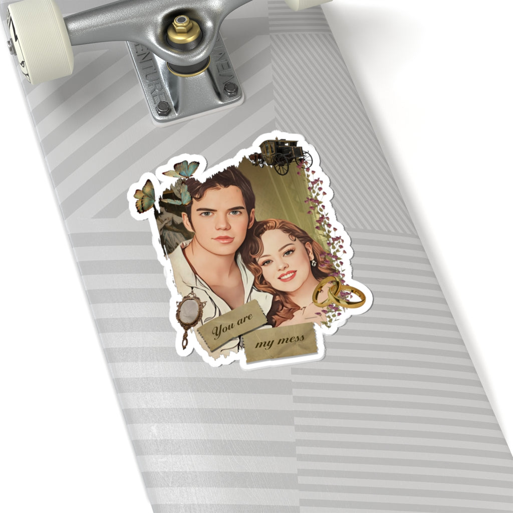 Colin & Penelope Bridgerton Portrait Netflix Sticker