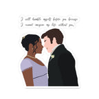 I Will Humble Myself Before You Anthony & Kate Bridgerton Netflix Sticker
