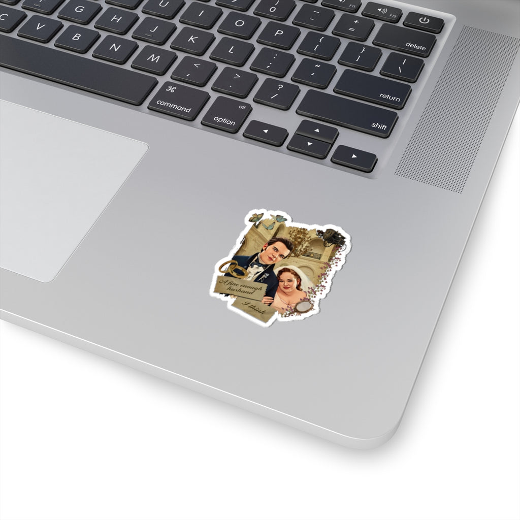 Colin & Penelope Bridgerton Wedding Portrait Netflix Sticker