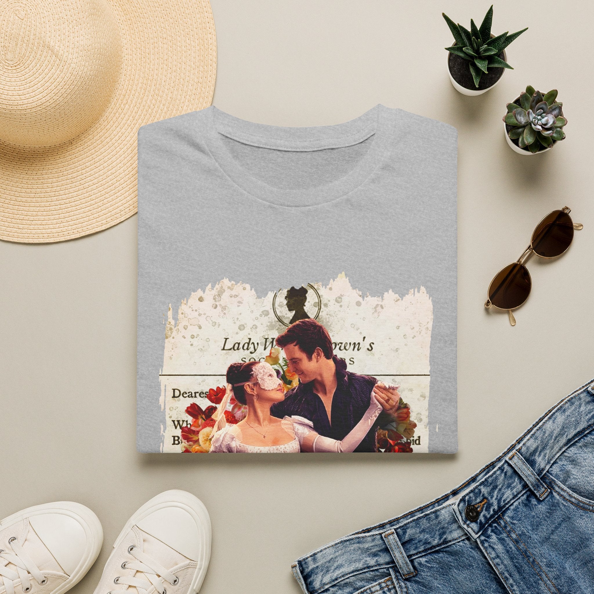 Benedict Bridgerton & Sophie Baek Lady In Silver Lady Whistledown Society Papers Netflix T-Shirt