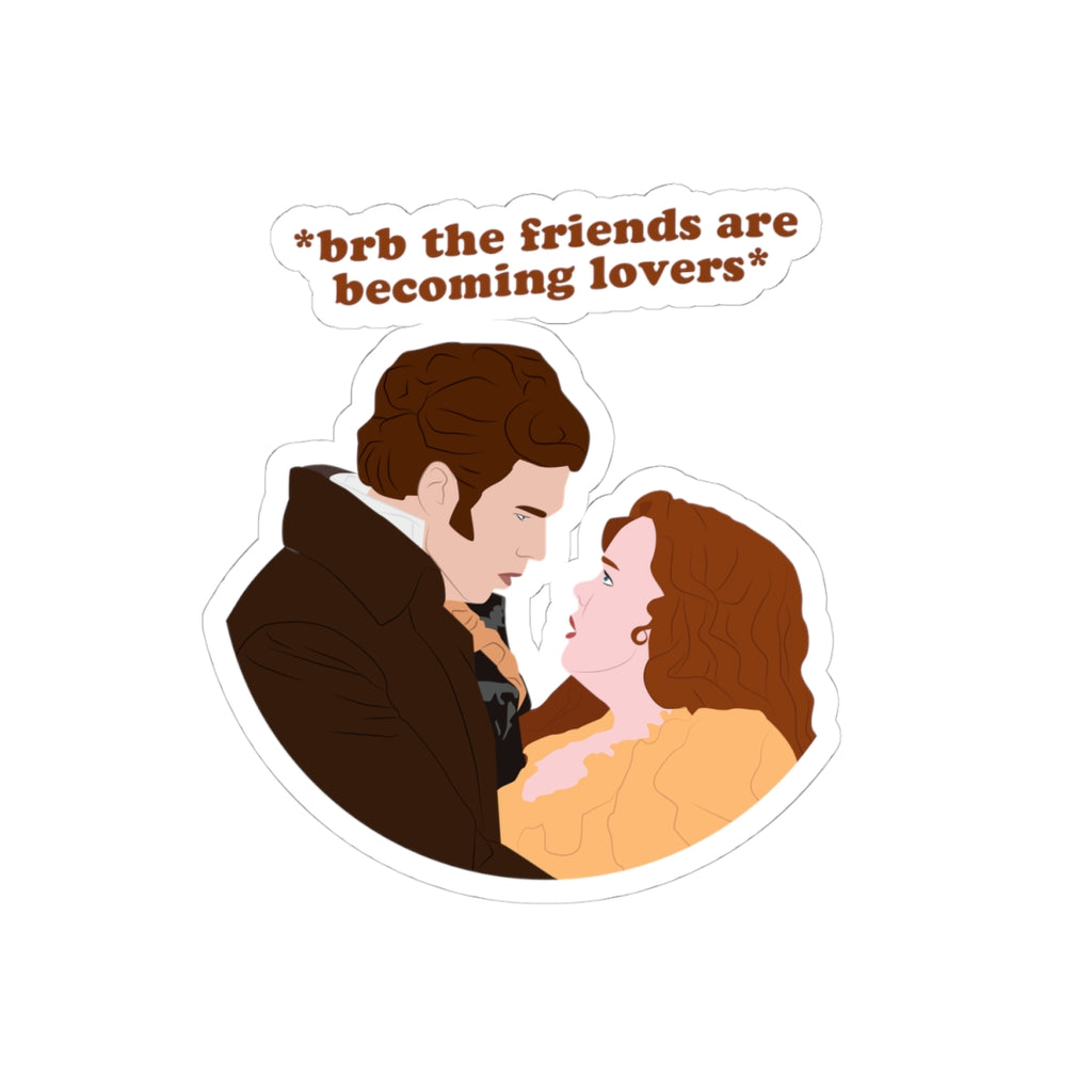 Brb The Friends Are Becoming Lovers Colin & Penelope Bridgerton Netflix Sticker