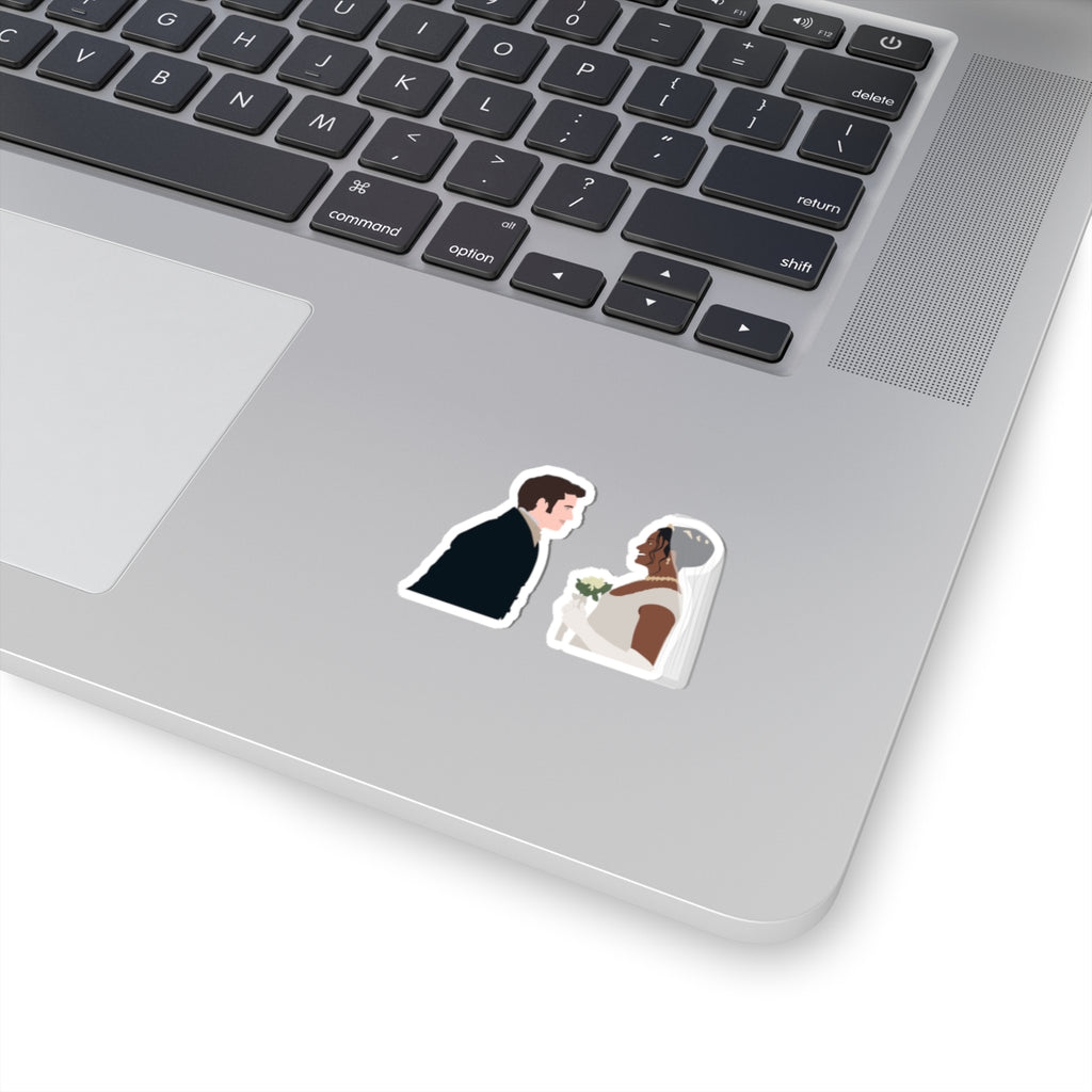 Bridgerton Netflix Anthony & Kate Bridgerton Wedding Sticker