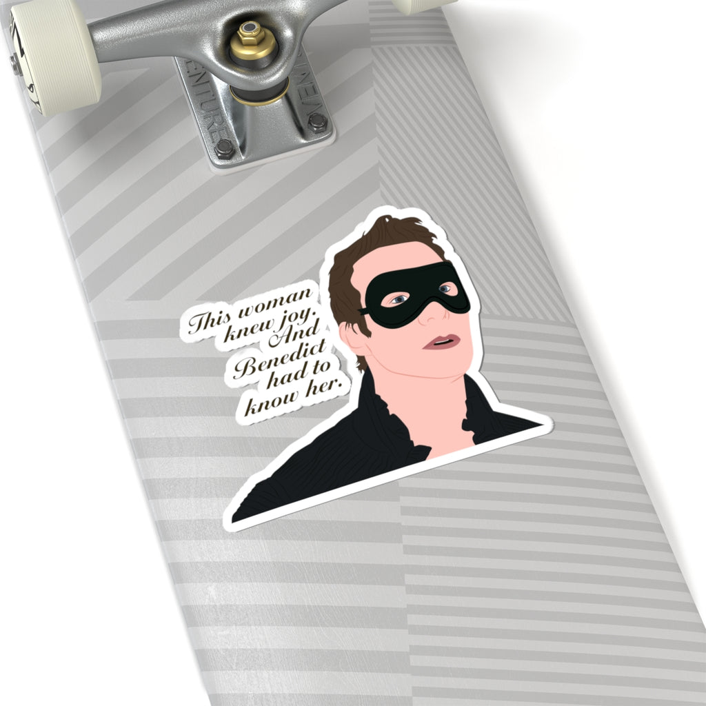 This Woman Knew Joy And Benedict Had To Know Her Bridgerton Masquerade Ball Quote Netflix Sticker