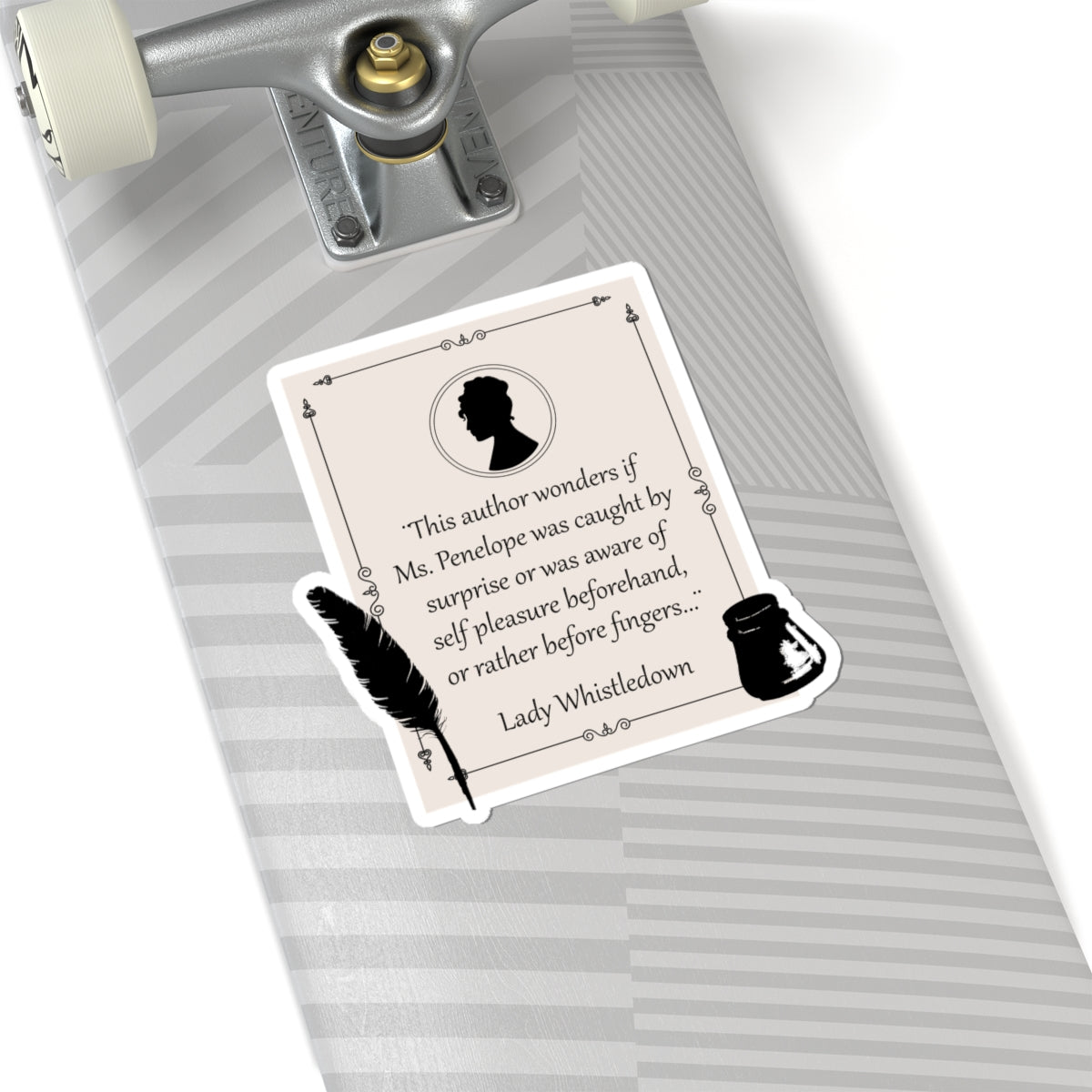 This Author Wonders If Ms. Penelope Was Caught By Surprise Lady Whistledown Bridgerton Netflix Stickers