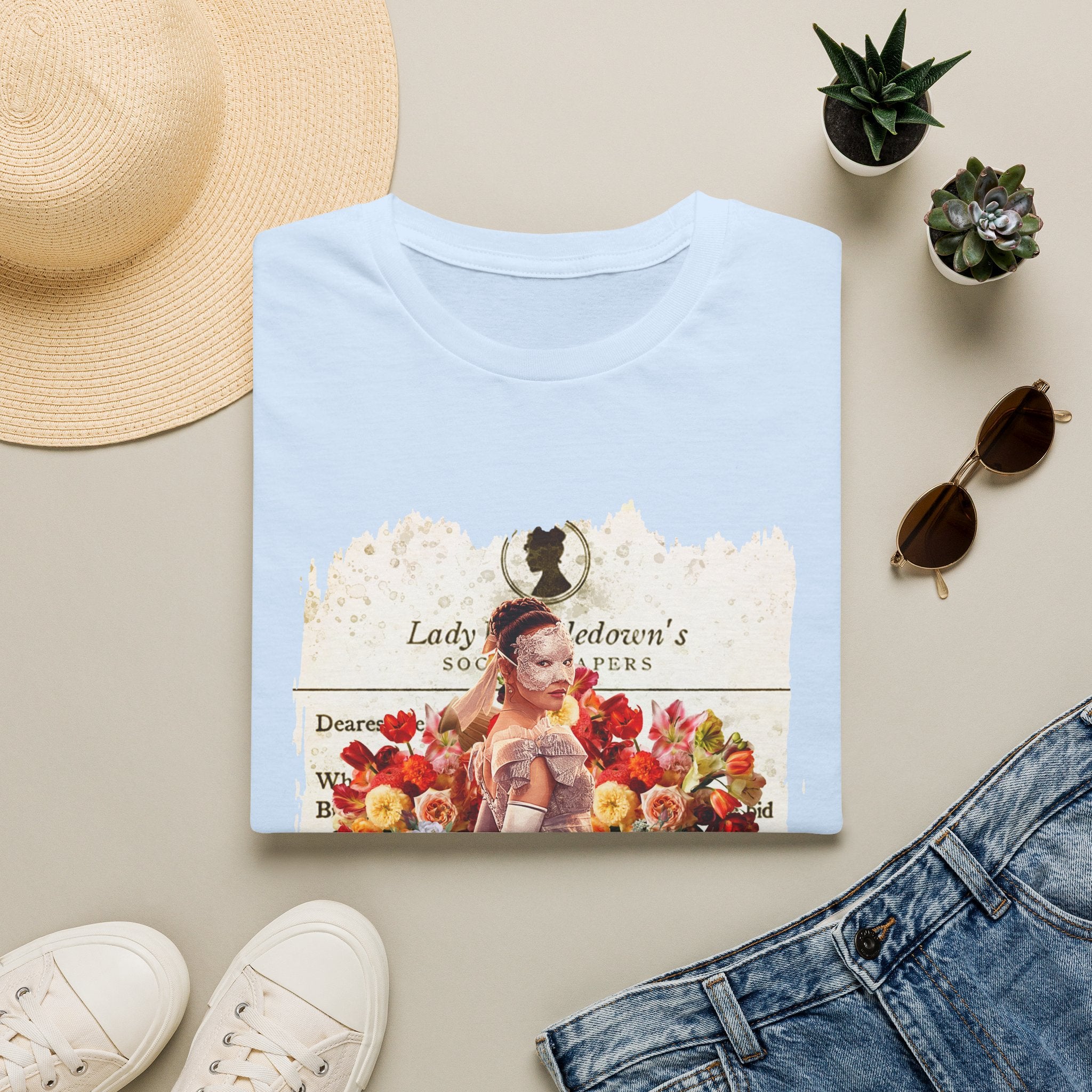 Sophie Baek Lady In Silver Masquerade Ball Lady Whistledown Society Papers Netflix T-Shirt
