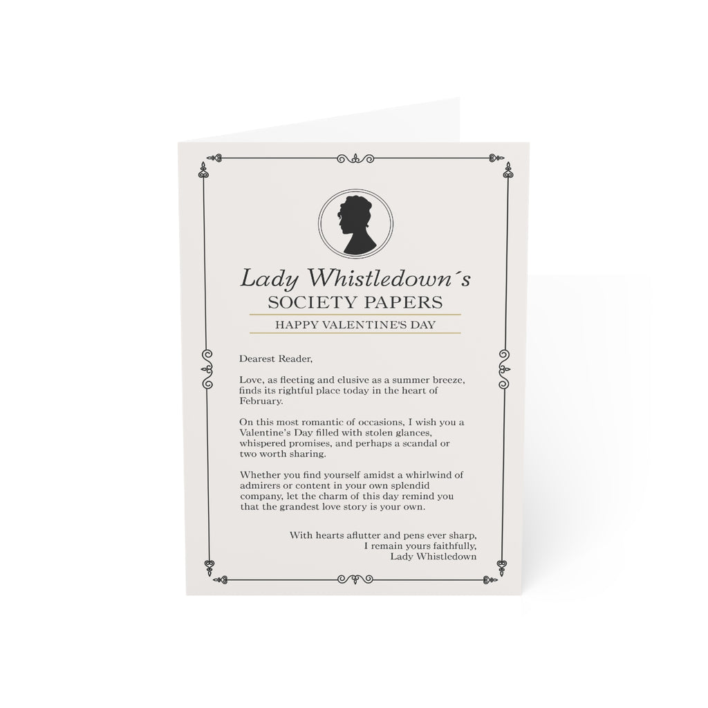 Lady Whistledown Happy Valentine's Day Bridgerton Netflix Greeting Card