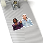 Francesca & Michaela Stirling Holding Hands Realism Art Sticker