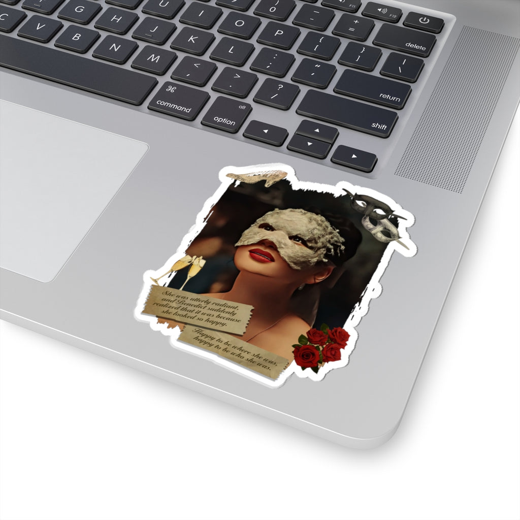 She Was Utterly Radiant Sophie Baek Masquerade Ball Quote Netflix Sticker