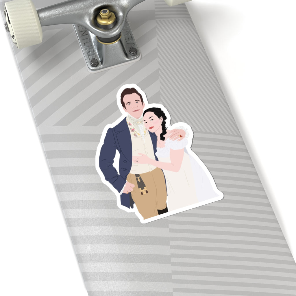 Benedict & Sophie Bridgerton Wedding Pose Netflix Sticker