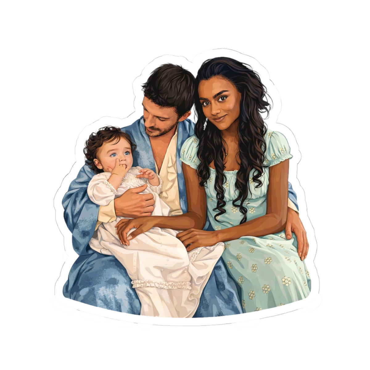 Anthony, Kate & Edmund Bridgerton Netflix Realism Sticker
