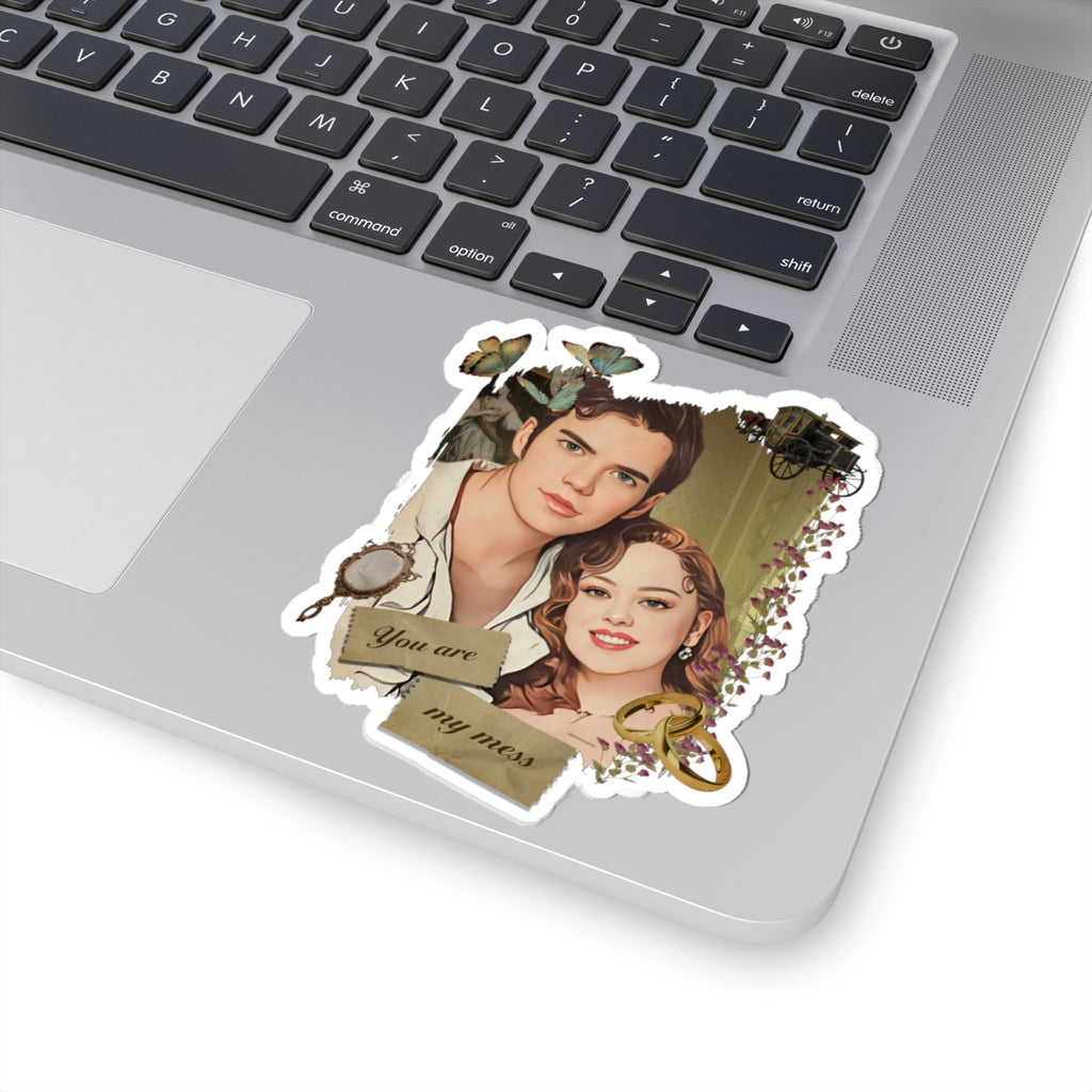 Colin & Penelope Bridgerton Portrait Netflix Sticker