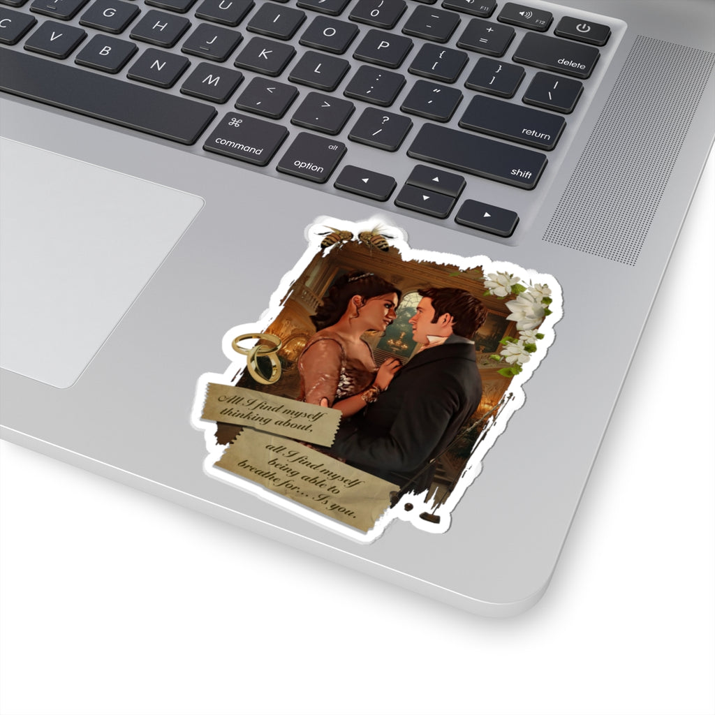 Anthony & Kate Bridgerton Portrait Netflix Sticker