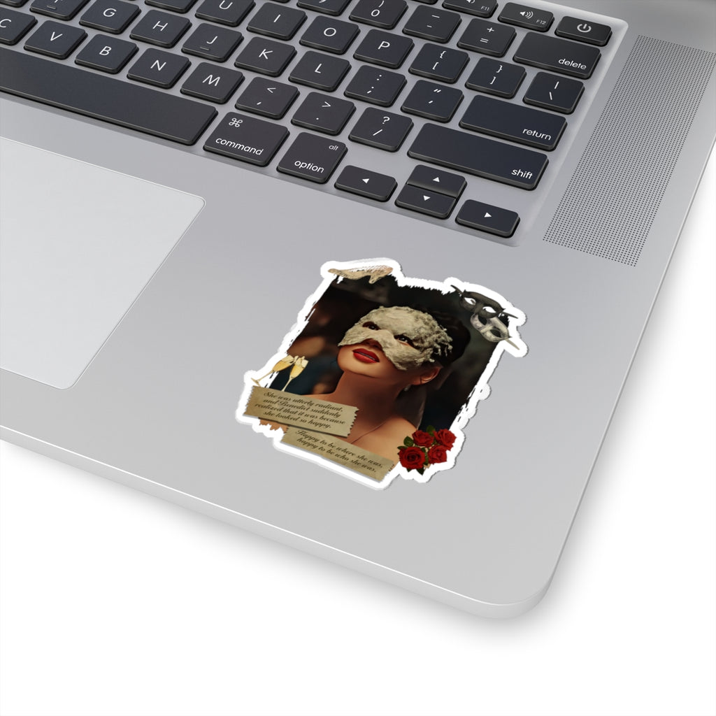 She Was Utterly Radiant Sophie Baek Masquerade Ball Quote Netflix Sticker