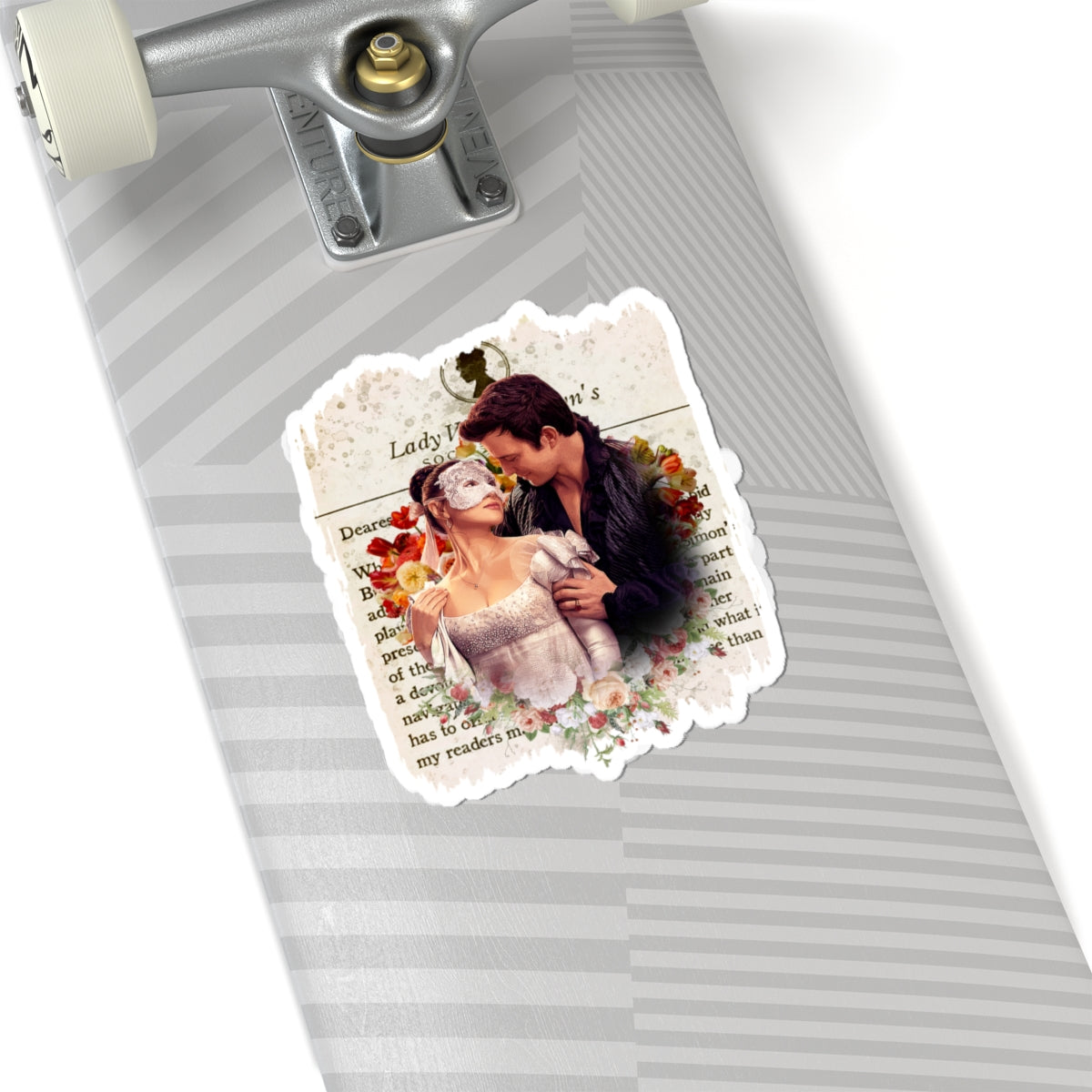 Benedict Bridgerton & The Lady In Silver Sophie Baek Lady Whistledown Society Papers Netflix Sticker