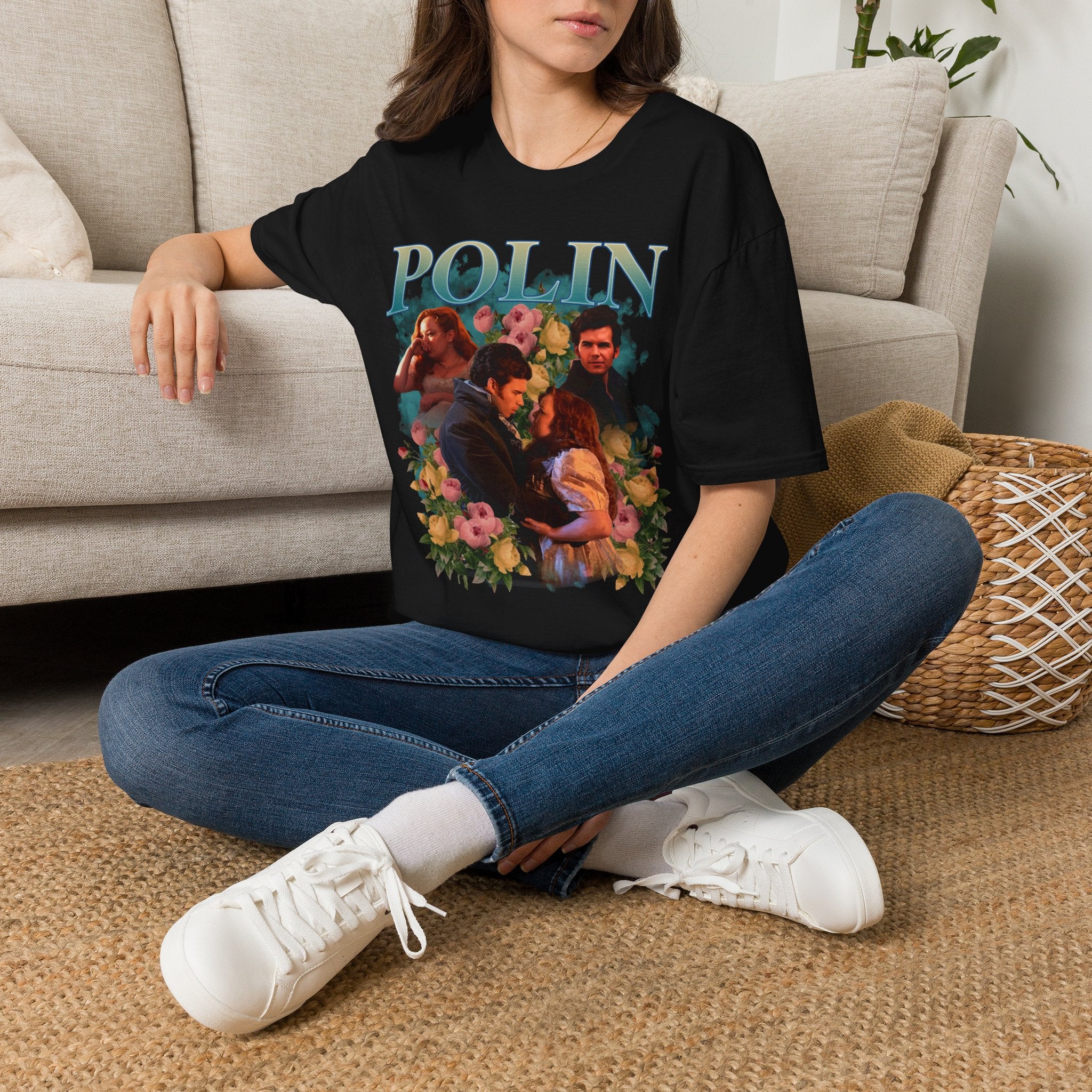 Polin 90's Colin & Penelope Bridgerton Netflix T-Shirt