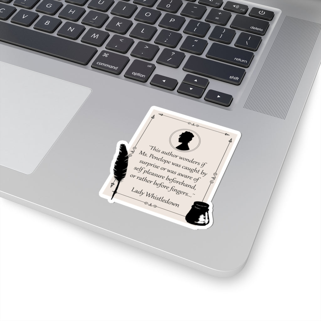 This Author Wonders If Ms. Penelope Was Caught By Surprise Lady Whistledown Bridgerton Netflix Stickers
