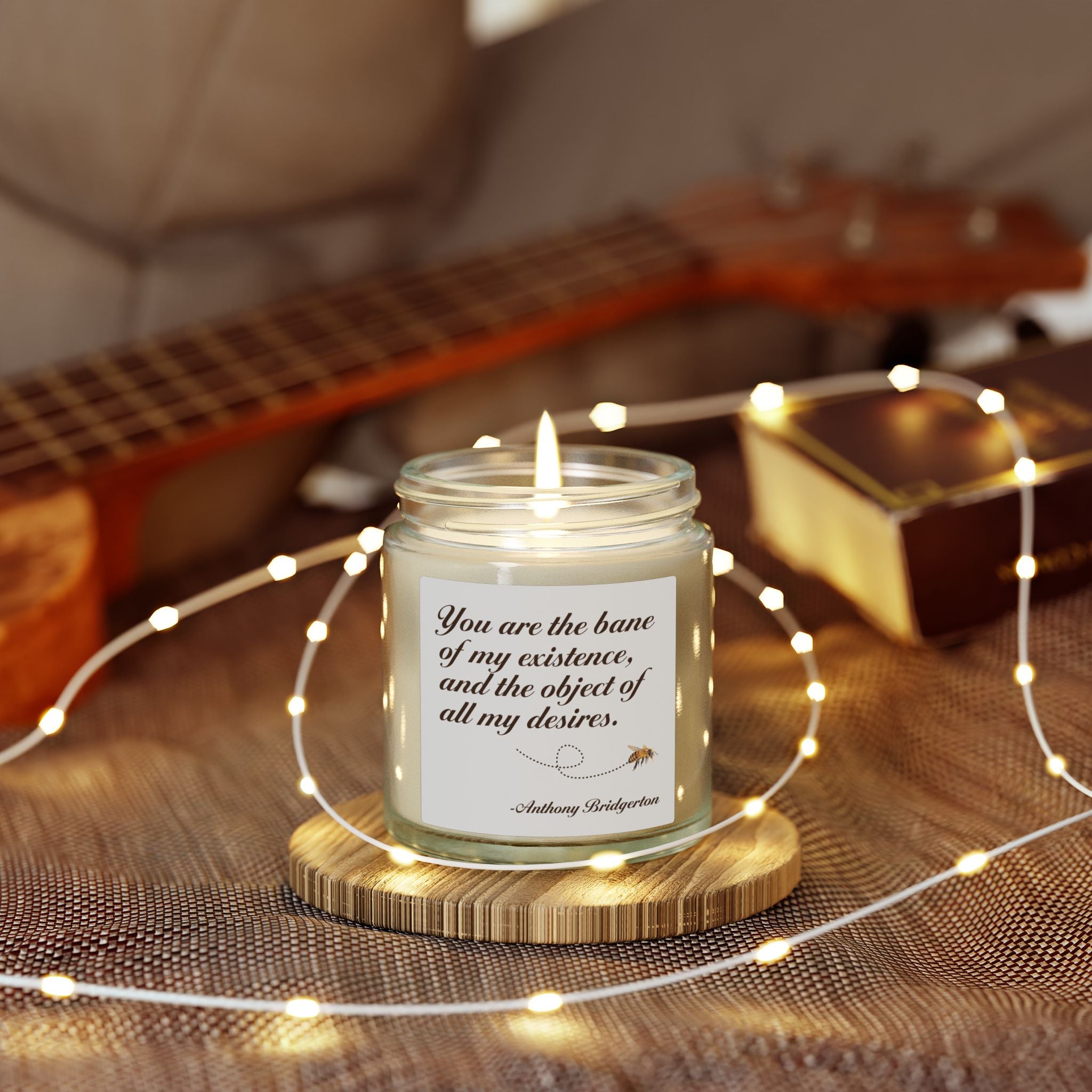 You Are The Bane Of My Existence Bridgerton Netflix Scented Candle, Coconut Apricot Wax