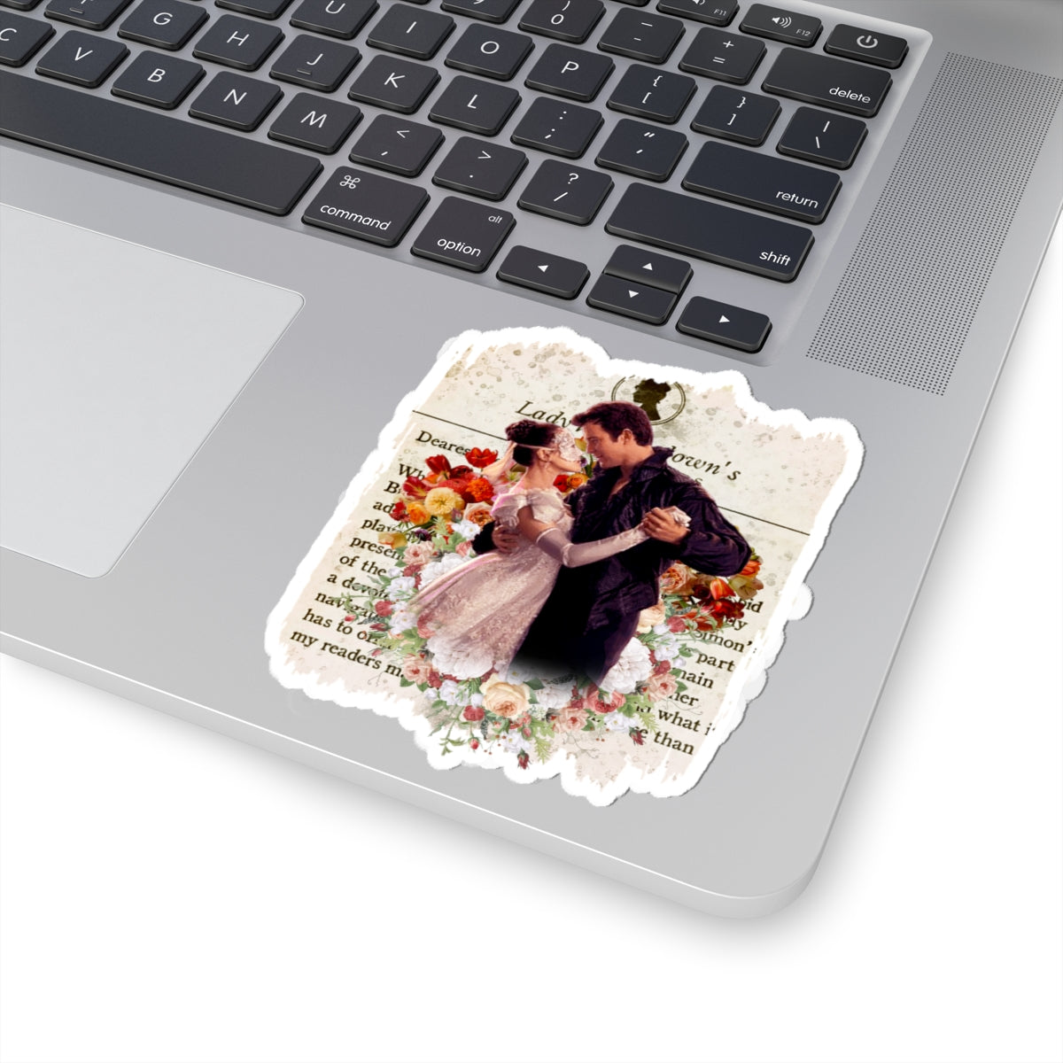 Benedict Bridgerton & The Lady In Silver Lady Whistledown Society Papers Netflix Sticker