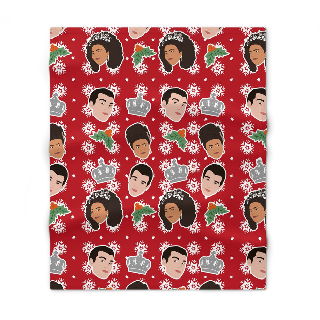 George & Charlotte Christmas Bridgerton Netflix Throw Blanket