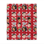 George & Charlotte Christmas Bridgerton Netflix Throw Blanket