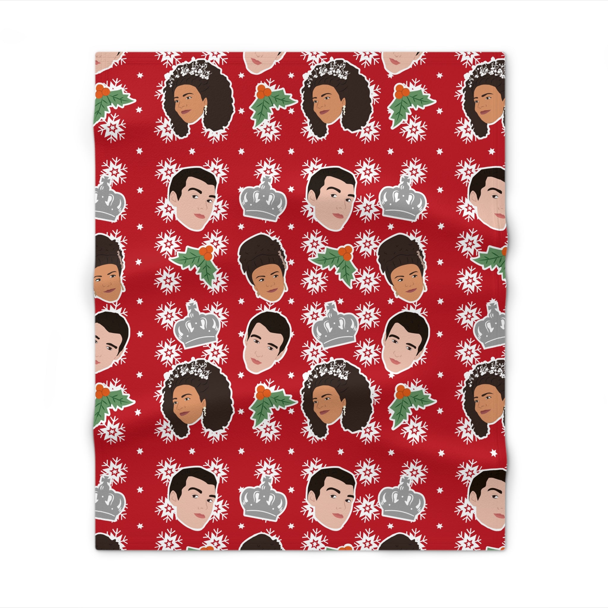 George & Charlotte Christmas Bridgerton Netflix Throw Blanket