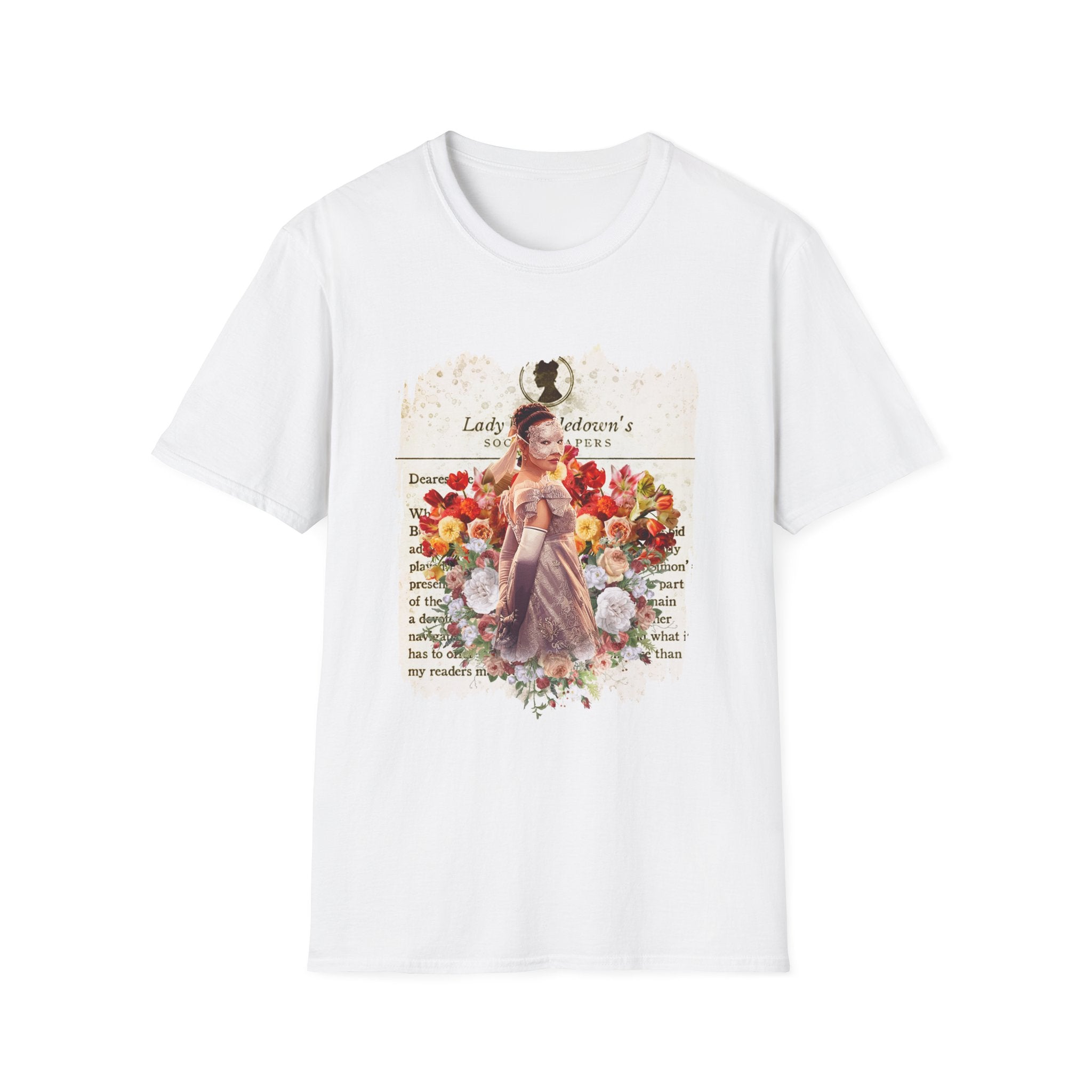 Sophie Baek Lady In Silver Masquerade Ball Lady Whistledown Society Papers Netflix T-Shirt