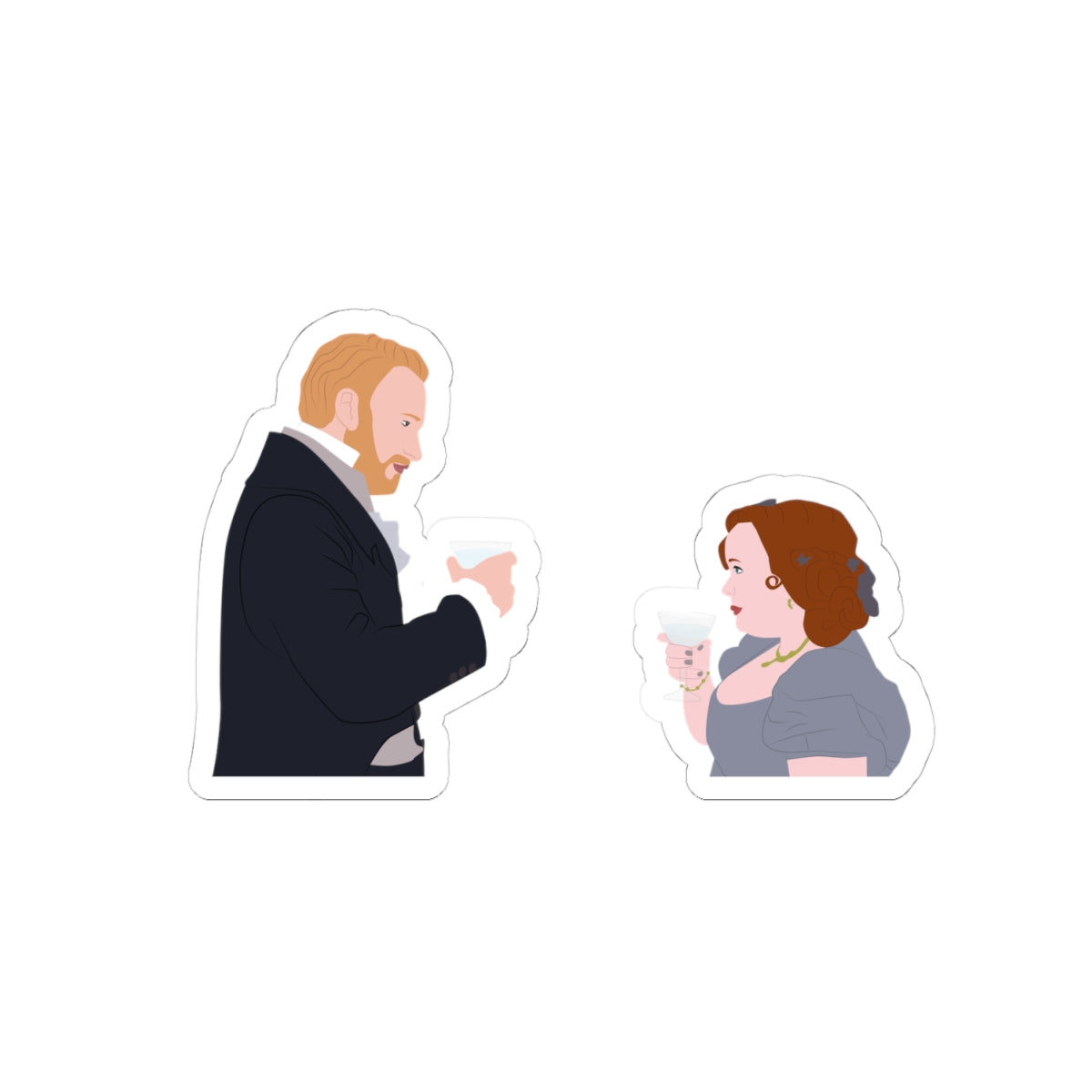 Penelope Featherington & Lord Debling Bridgerton Netflix Sticker