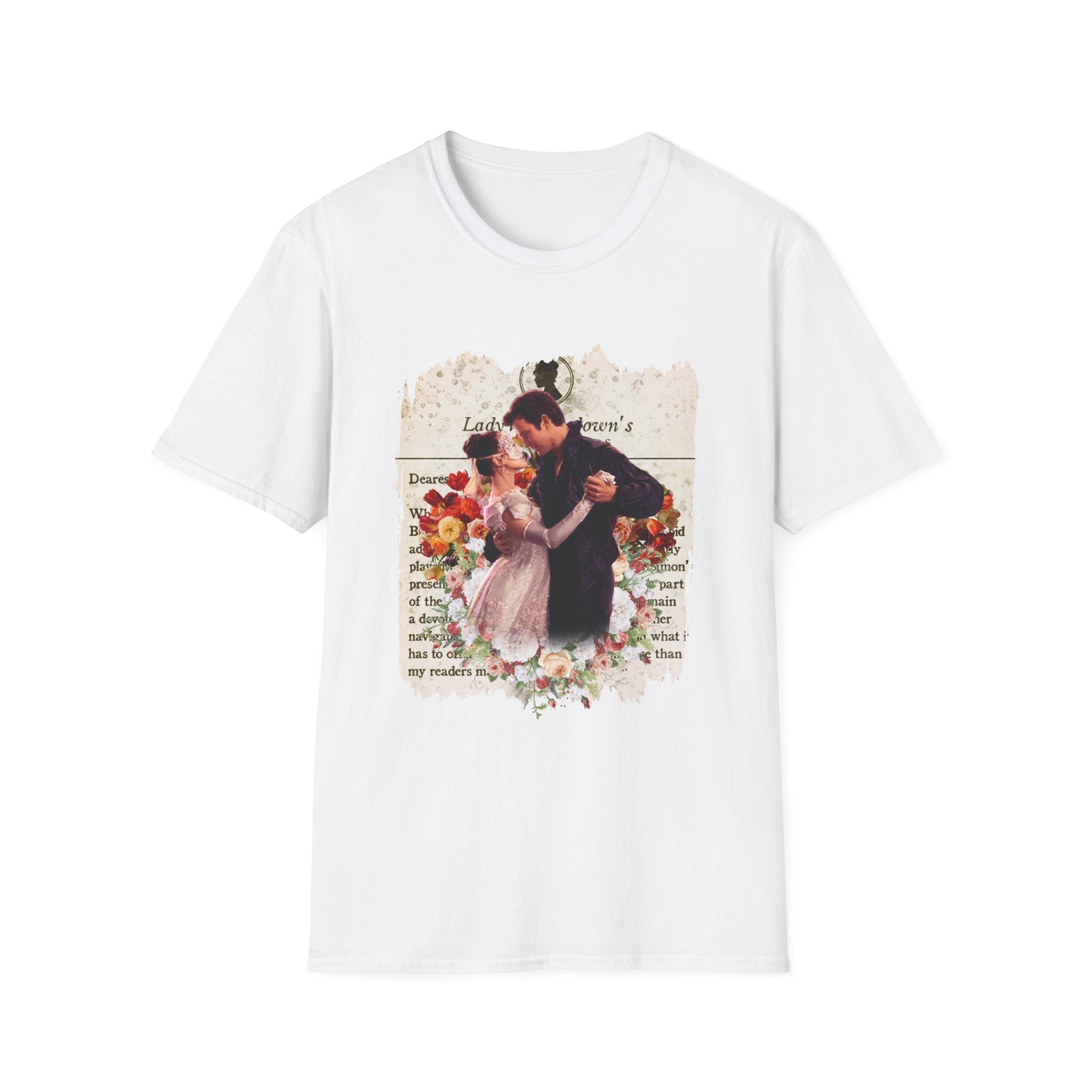 Benedict Bridgerton & The Lady In Silver Lady Whistledown Society Papers Netflix T-Shirt