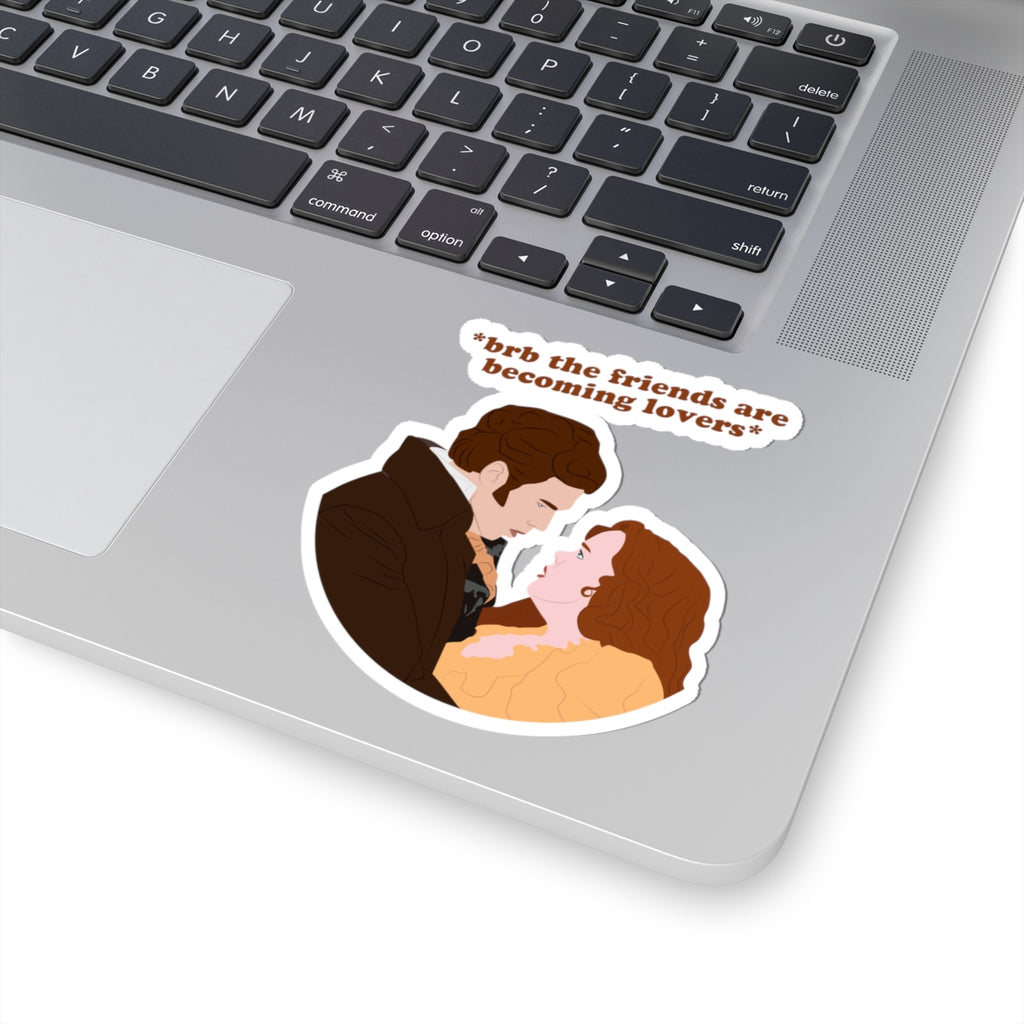 Brb The Friends Are Becoming Lovers Colin & Penelope Bridgerton Netflix Sticker