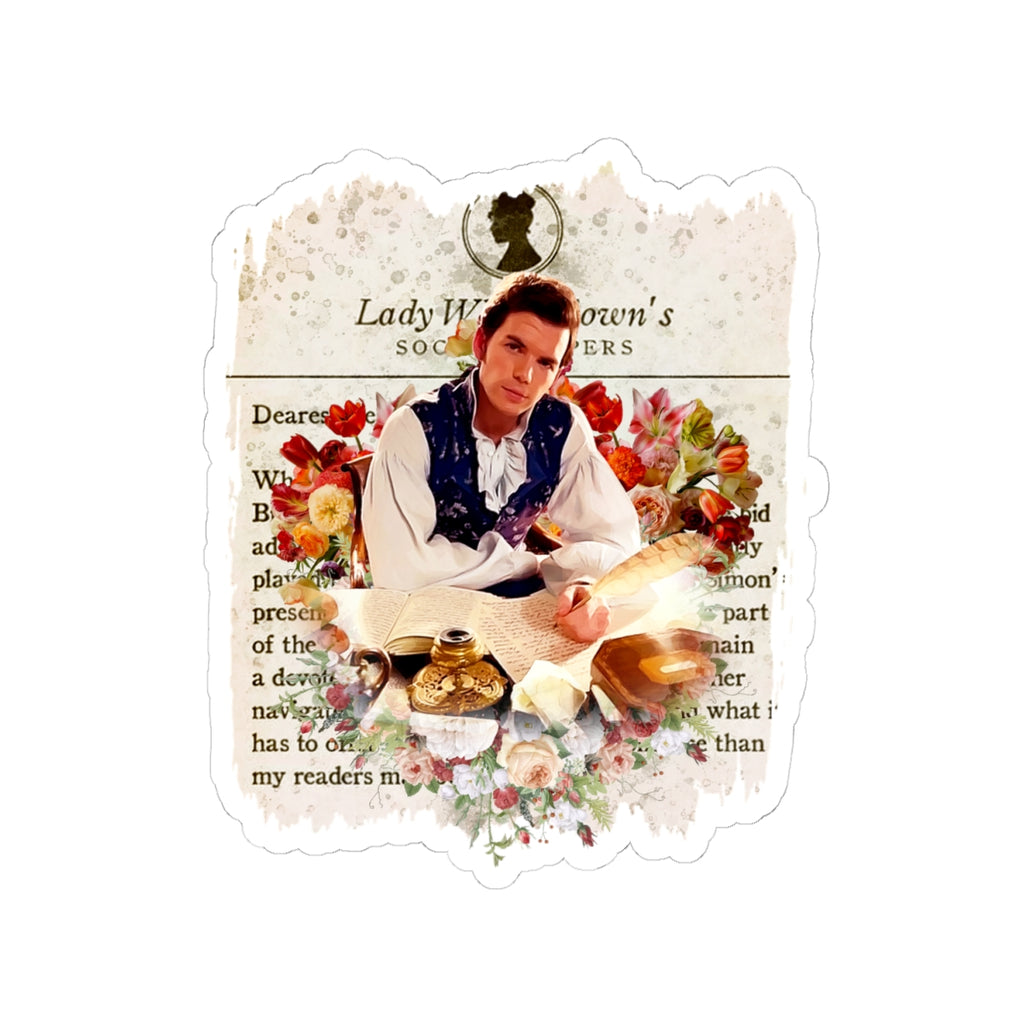Colin Bridgerton Lady Whistledown Society Papers Netflix Sticker