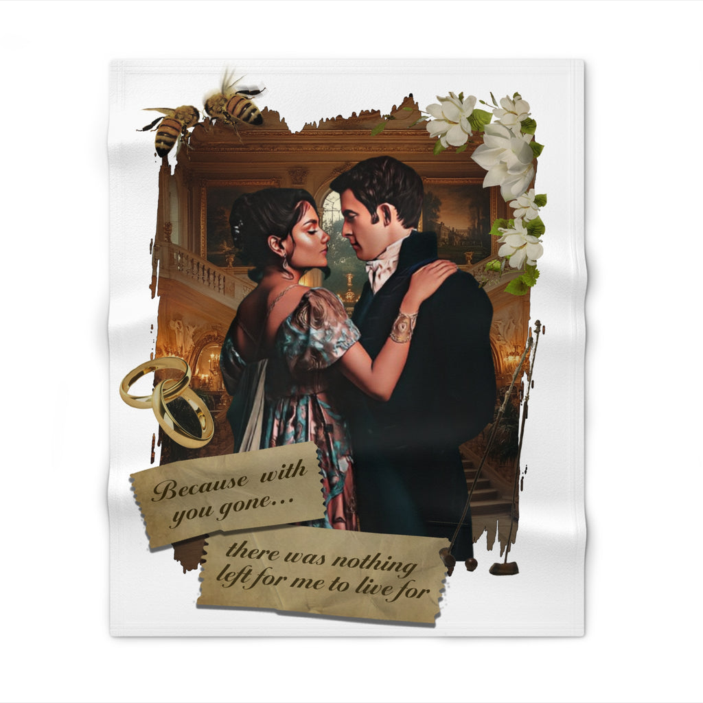 Kate & Anthony Bridgerton Portrait Netflix Throw Blanket