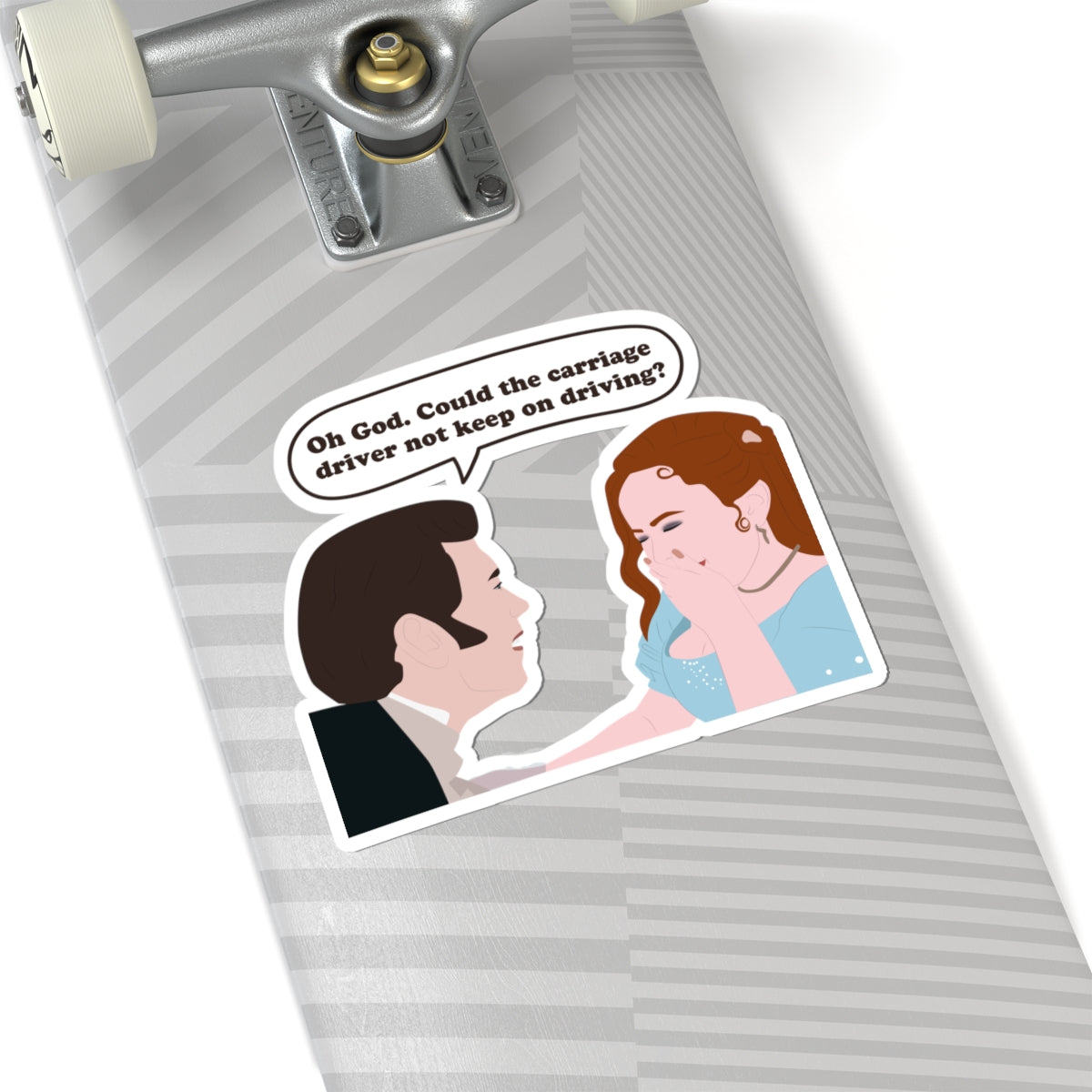 Oh God. Could The Carriage Driver Not Keep On Driving? Colin & Penelope Bridgerton Netflix Sticker