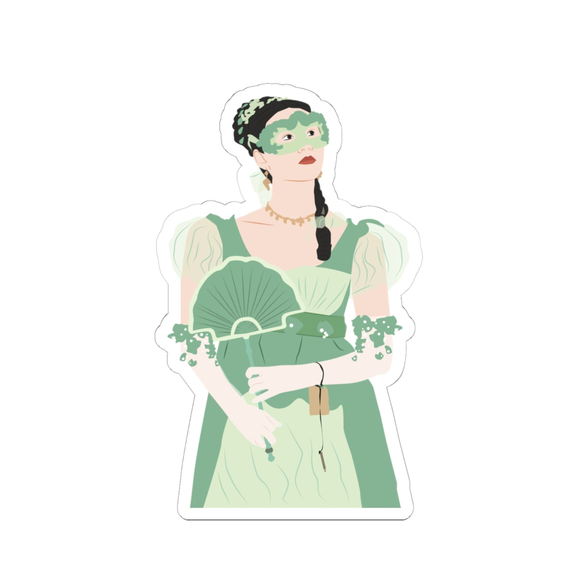 Posy Li Masquerade Ball Bridgerton Netflix Sticker