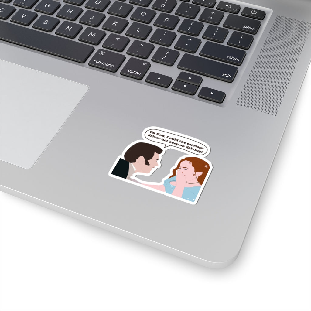 Oh God. Could The Carriage Driver Not Keep On Driving? Colin & Penelope Bridgerton Netflix Sticker