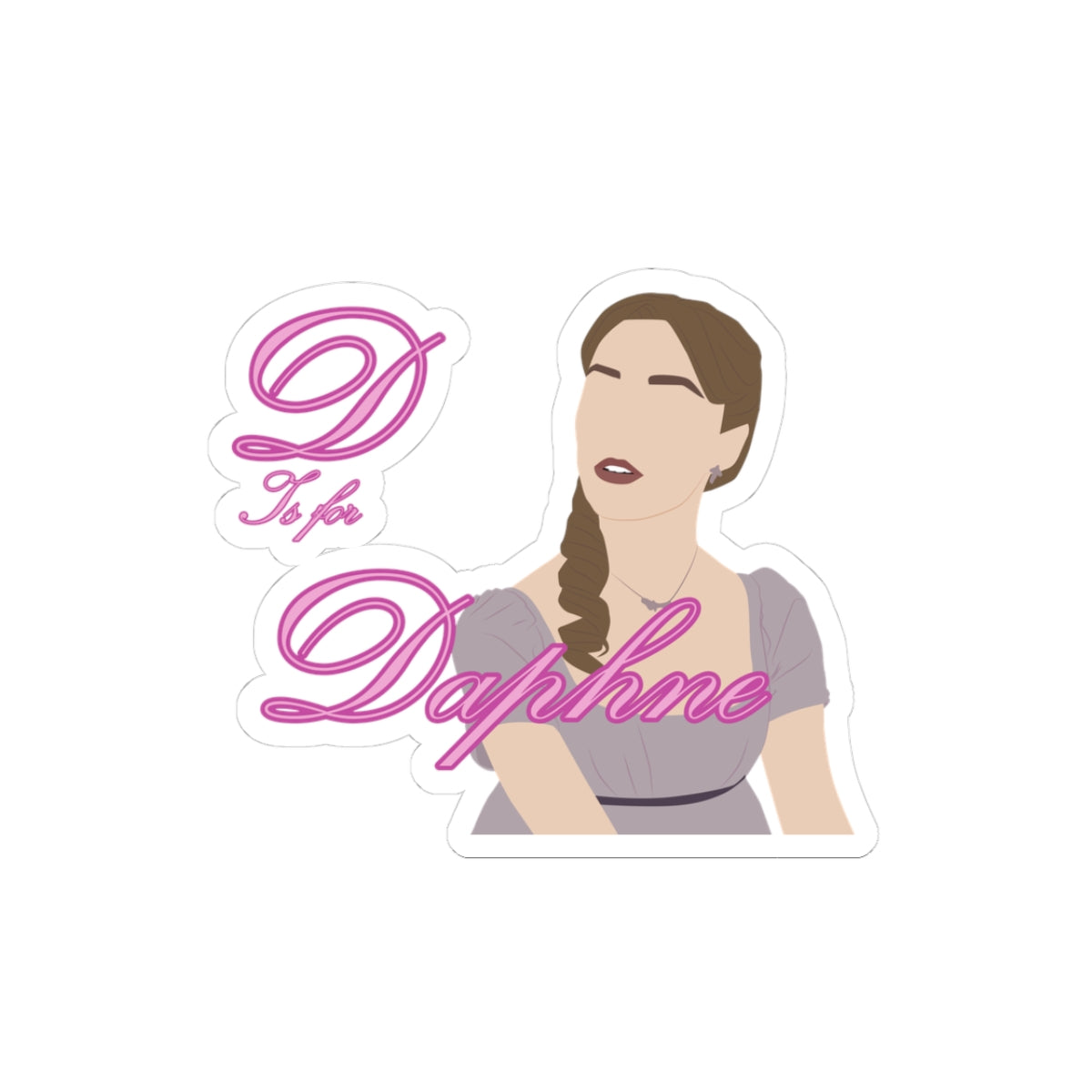 D Is For Daphne Bridgerton Netflix Sticker