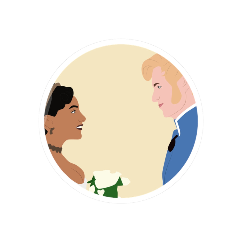 Edwina Sharma and Prince Friedrich Bridgerton Netflix Sticker