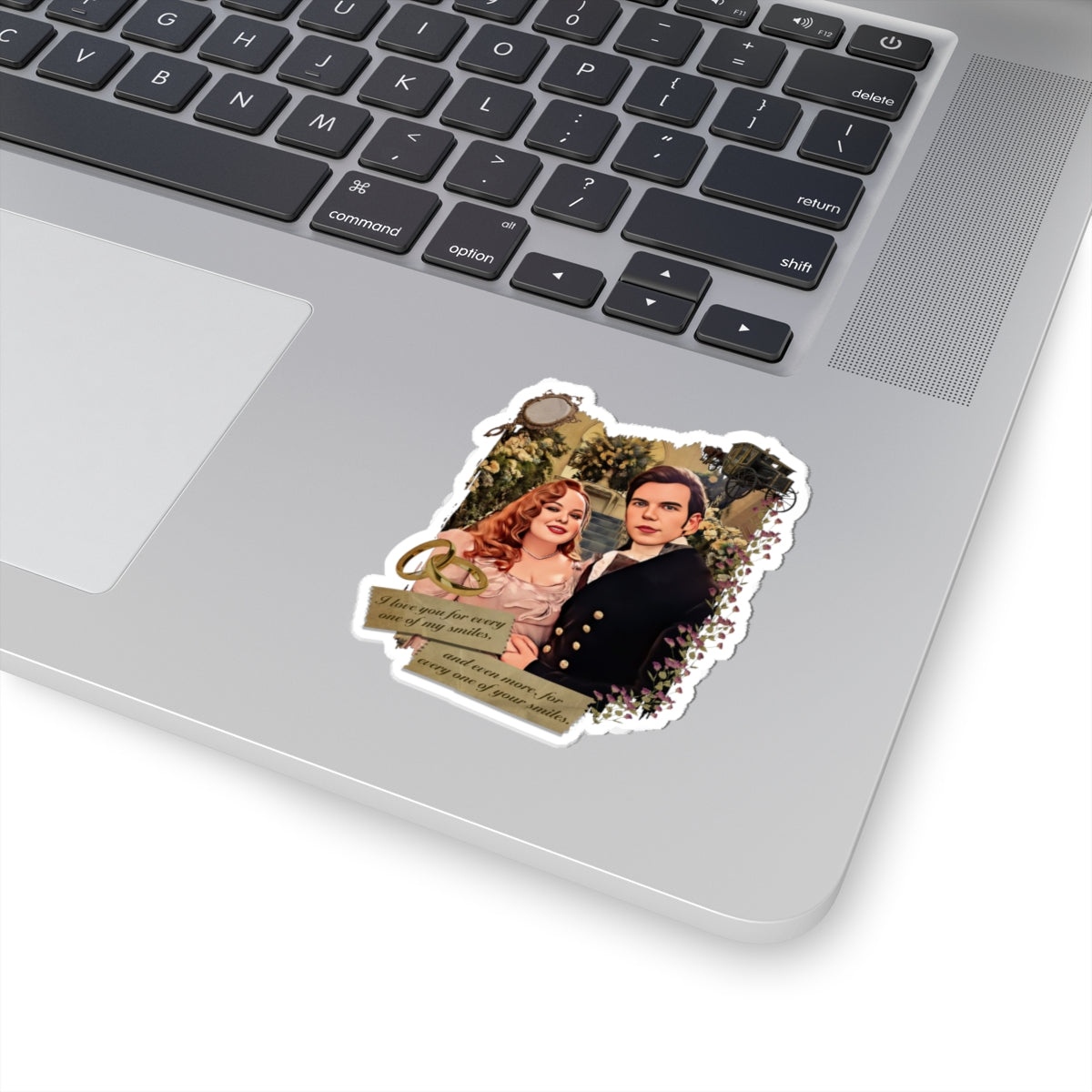 Colin & Penelope Bridgerton Polin Portrait Netflix Sticker