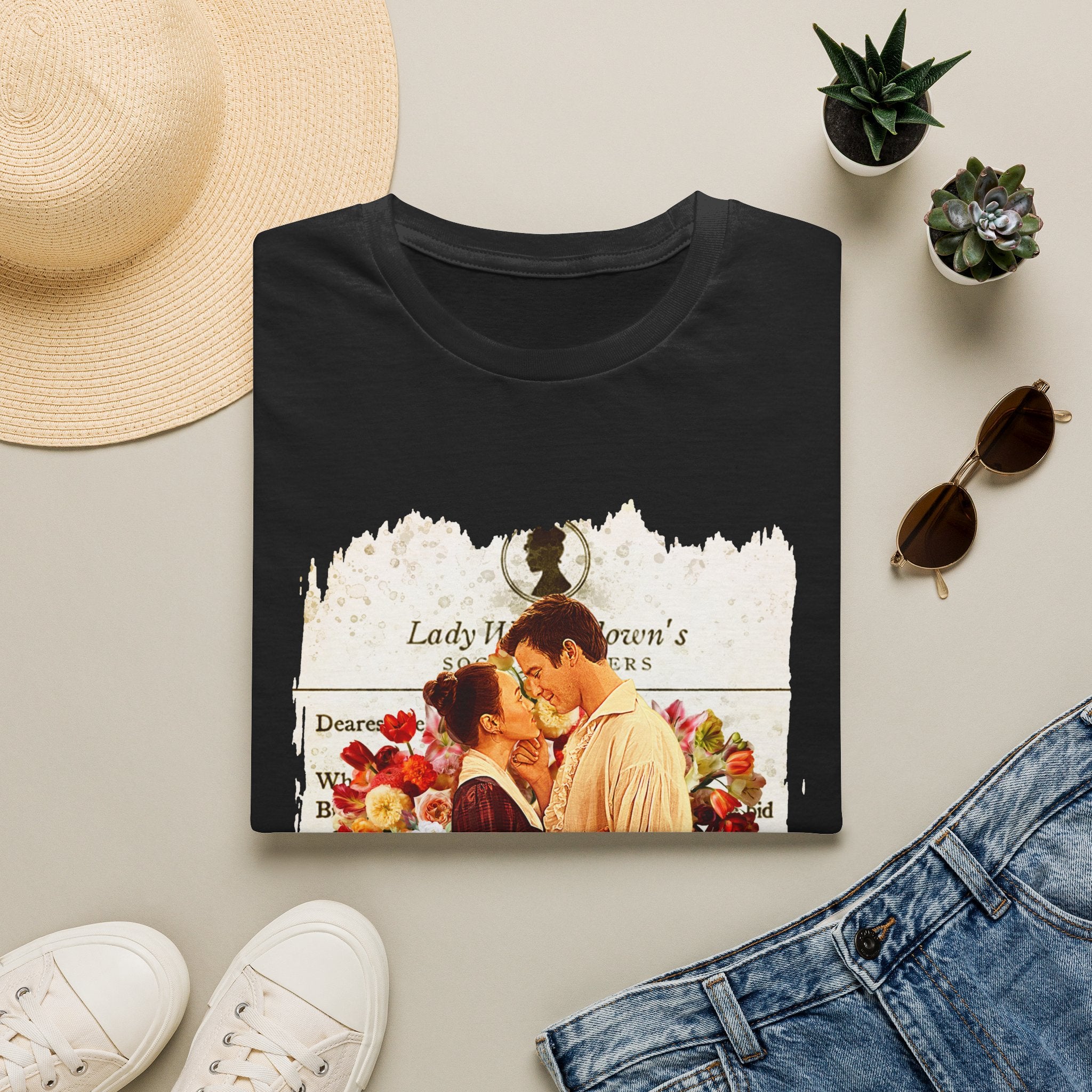 Benedict Bridgerton & Maid Sophie Baek Lady Whistledown Society Papers Netflix T-Shirt
