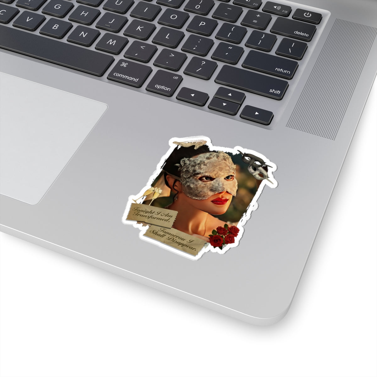 Tonight I Am Transformed Sophie Baek Masquerade Ball Quote Netflix Sticker