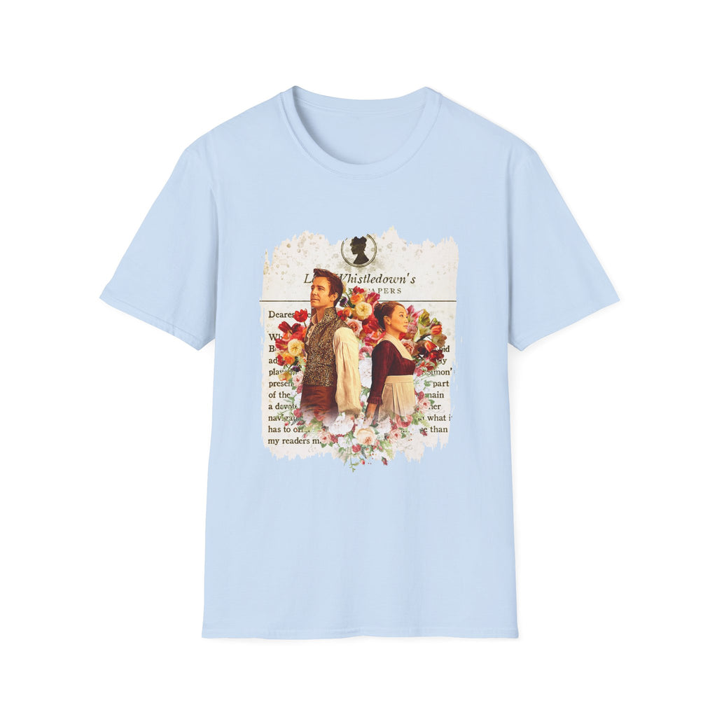 Benedict Bridgerton & Sophie Baek Back To Back Lady Whistledown Society Papers Netflix T-Shirt