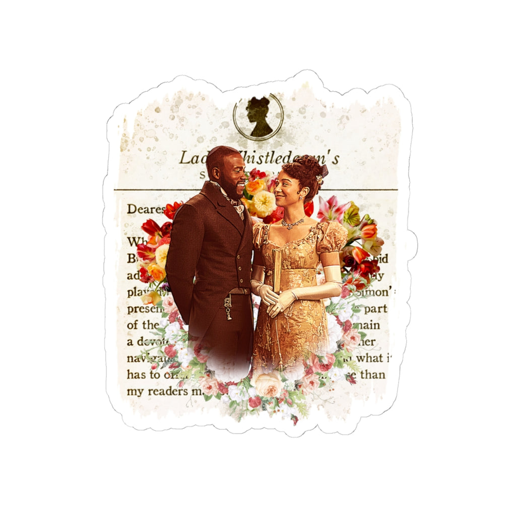 Will Mondrich & Alice Mondrich Lady Whistledown Society Papers Netflix Sticker