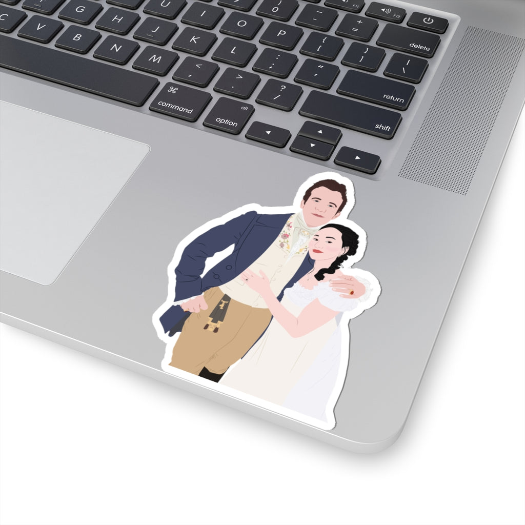 Benedict & Sophie Bridgerton Wedding Pose Netflix Sticker
